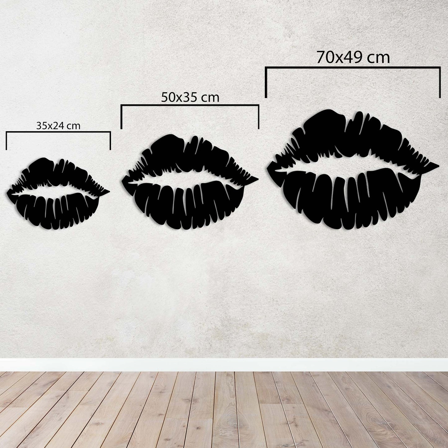 Silent Passion: Kiss Metal Painting