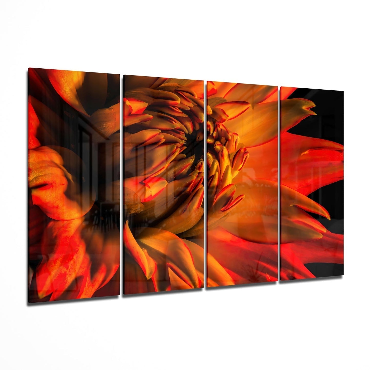 Gerbera Papatya 4 Parça Mega Cam Tablo