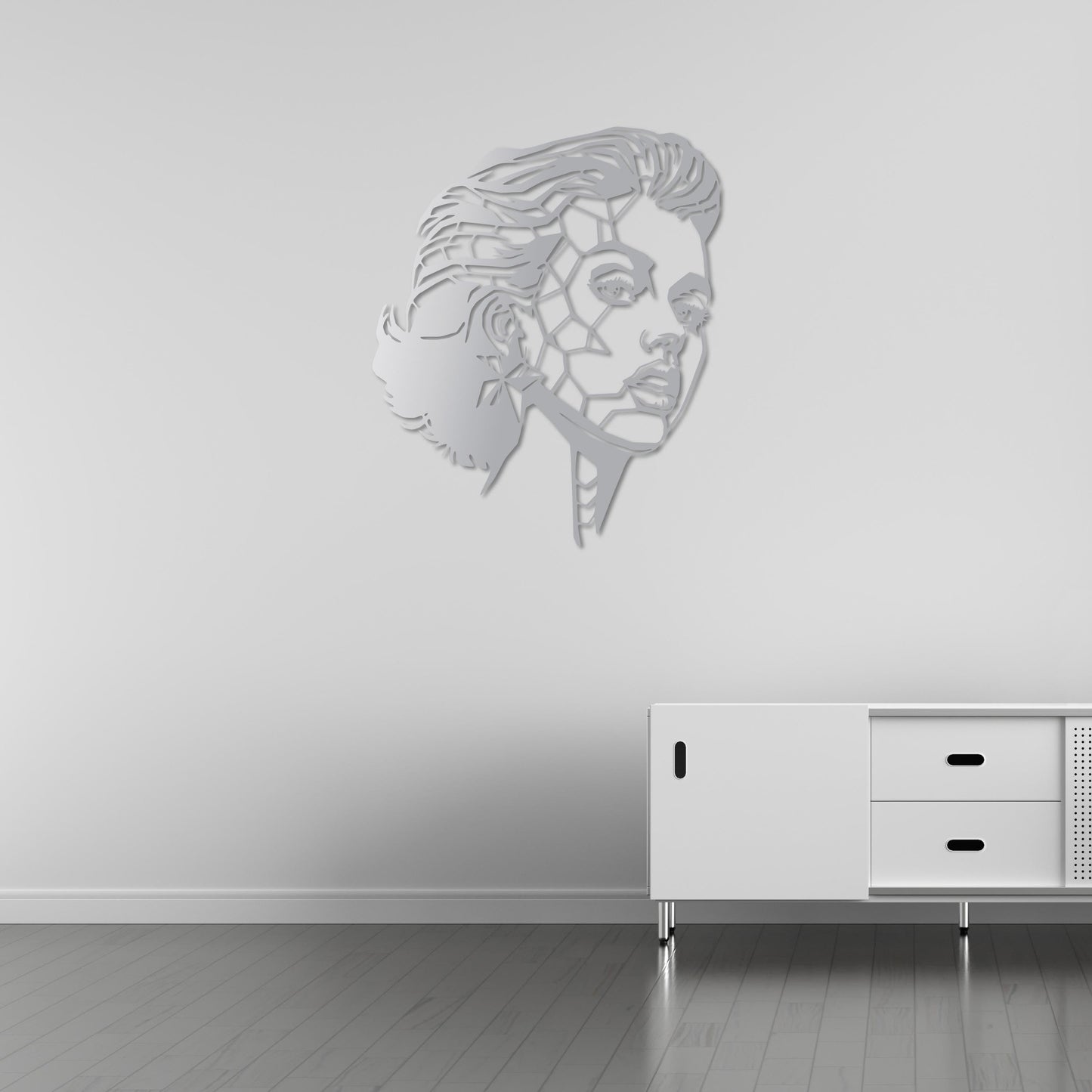 Parçalanmış Güzellik Metal Tablo