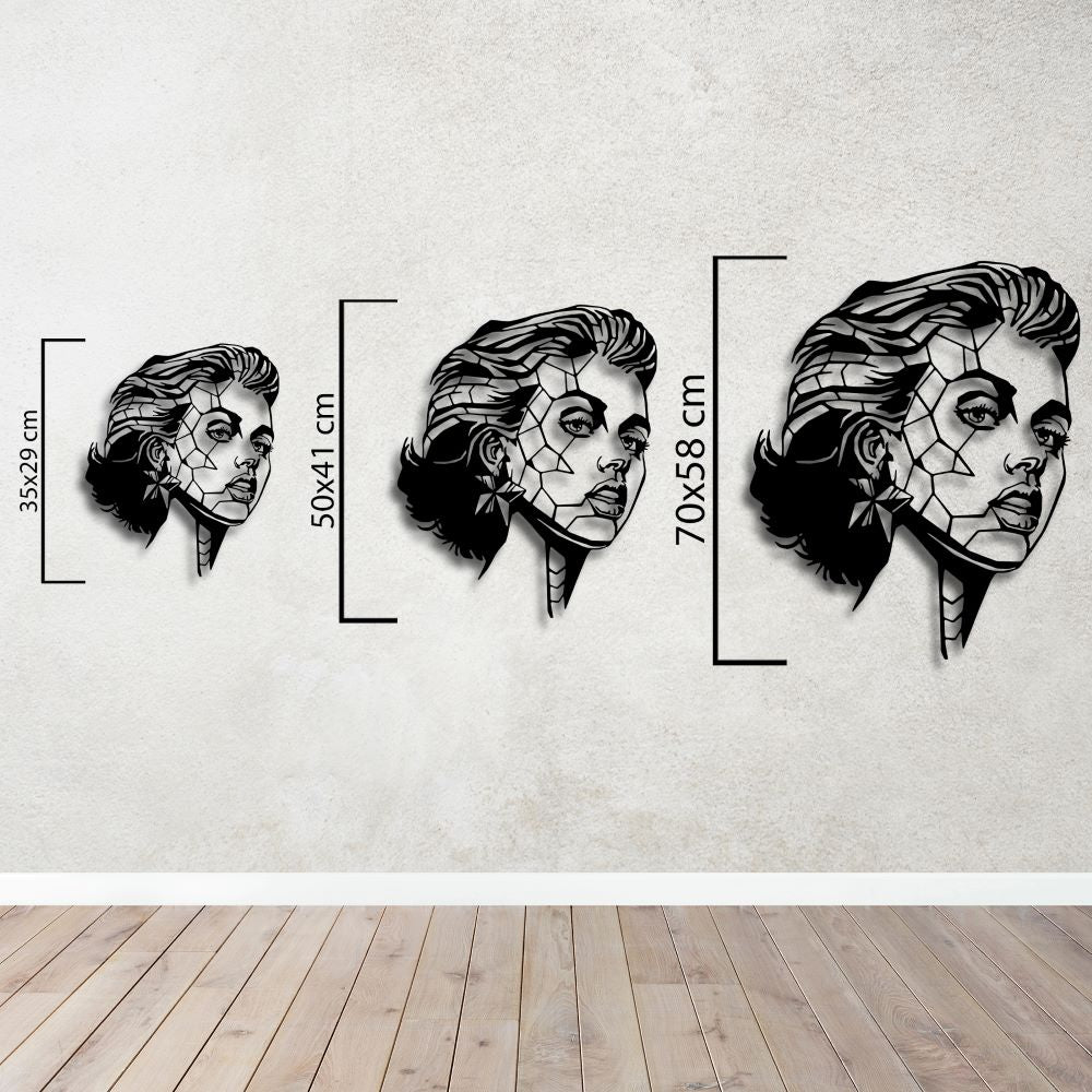 Parçalanmış Güzellik Metal Tablo
