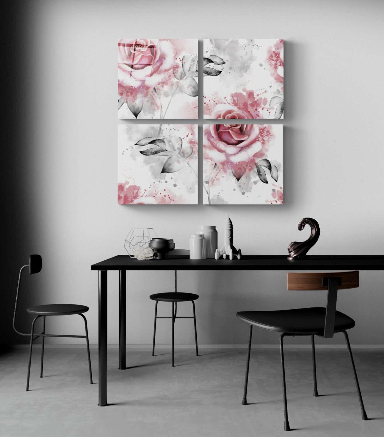 Güller Quadro 4 Parçalı Cam Tablo