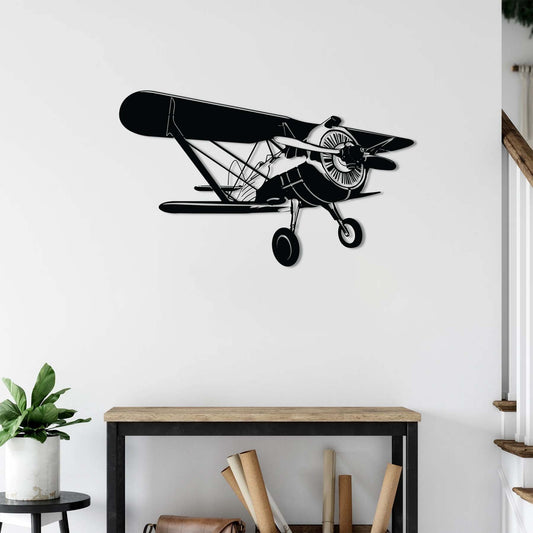 Classic Radial Engine Aircraft – Metal Painting
