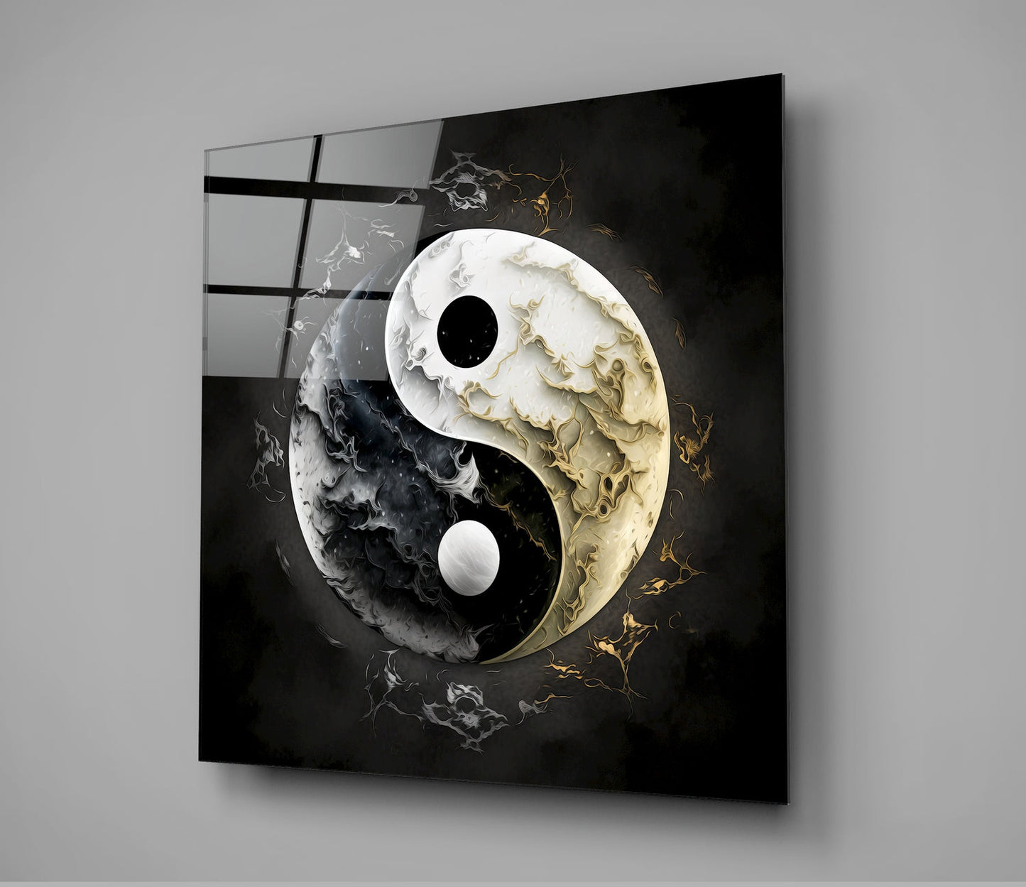 Ying&Yang Cam Tablo || Tasarımcı Koleksiyonu