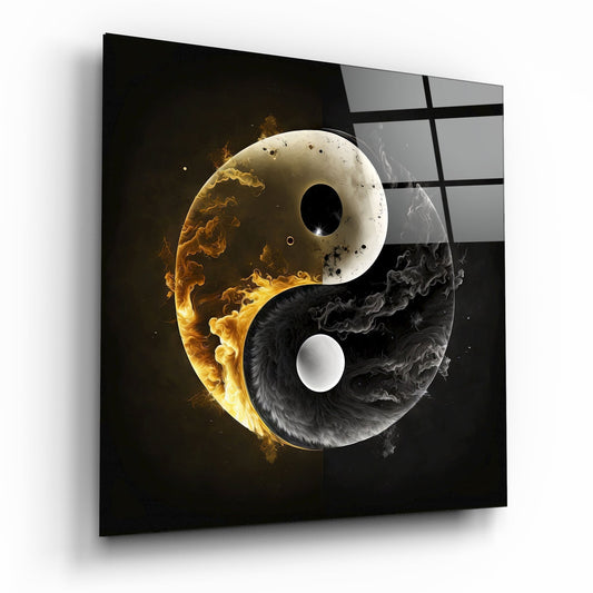 Ying&Yang Cam Tablo || Tasarımcı Koleksiyonu