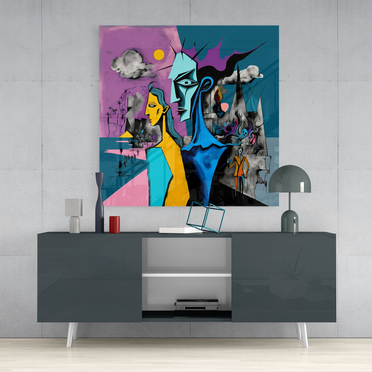 Picasso'Nun Zihni Cam Tablo || Tasarımcı Koleksiyonu