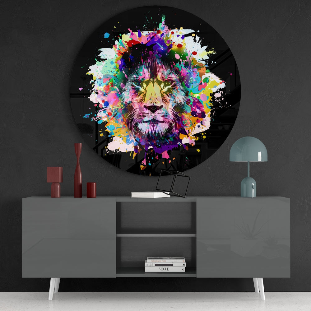 Aslan Cam Tablo