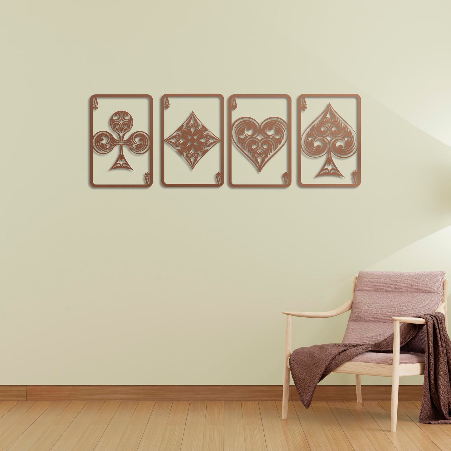 Aces of Fortune Metal Painting