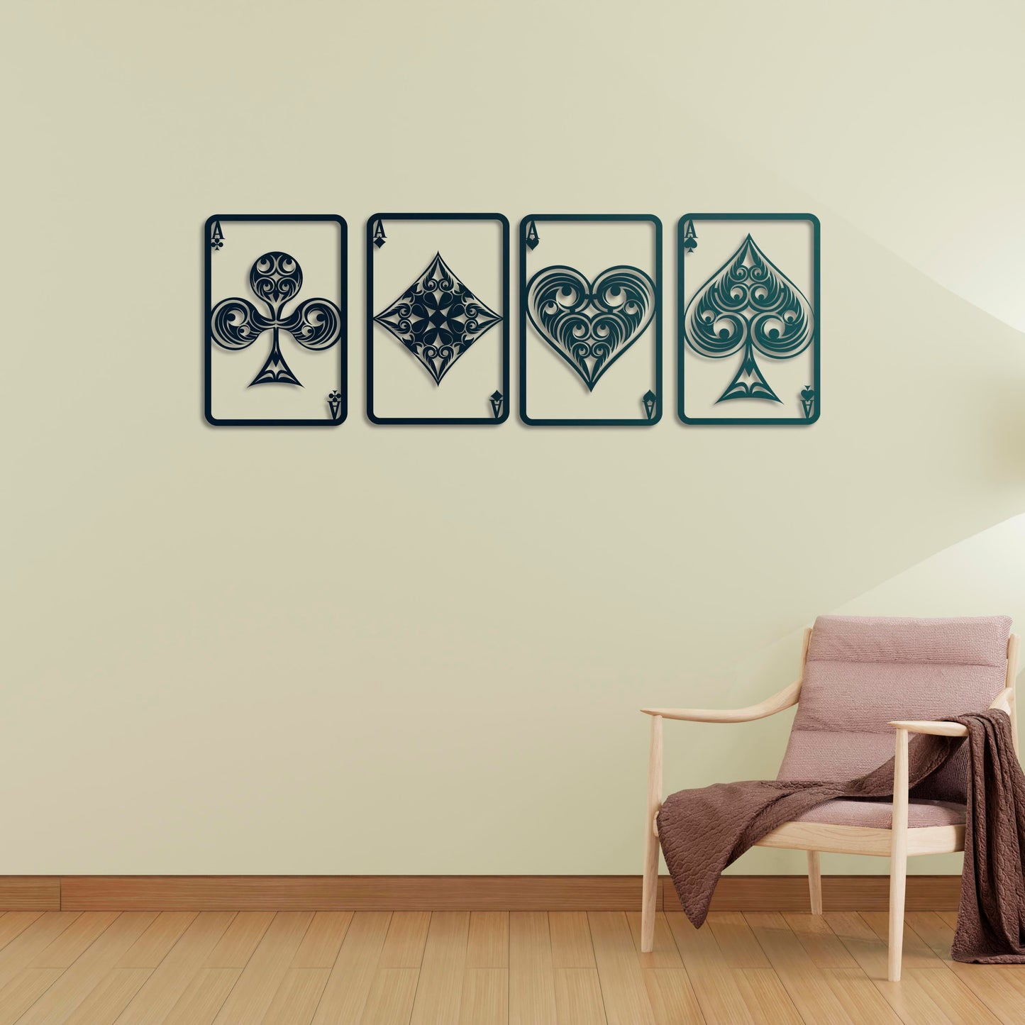 Aces of Fortune Metal Painting