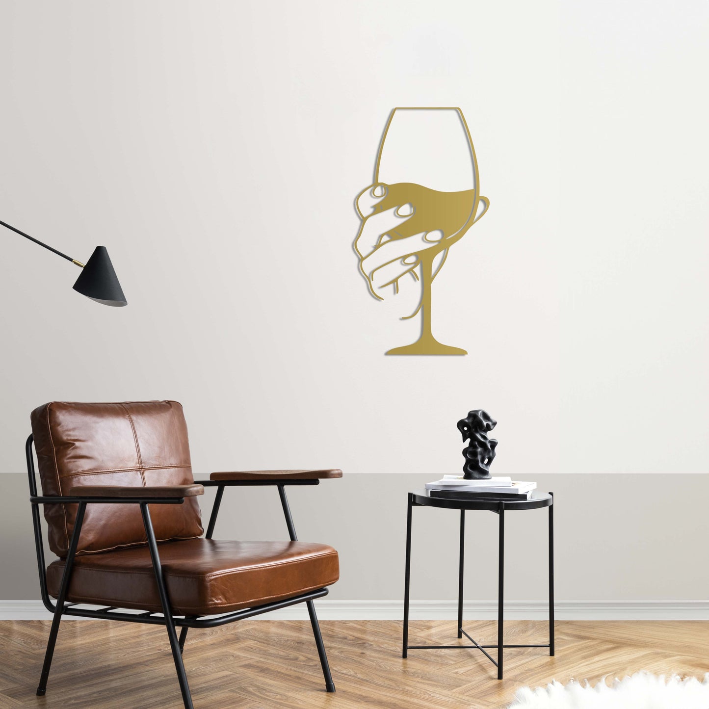 A Glass of Indifference Metal Painting