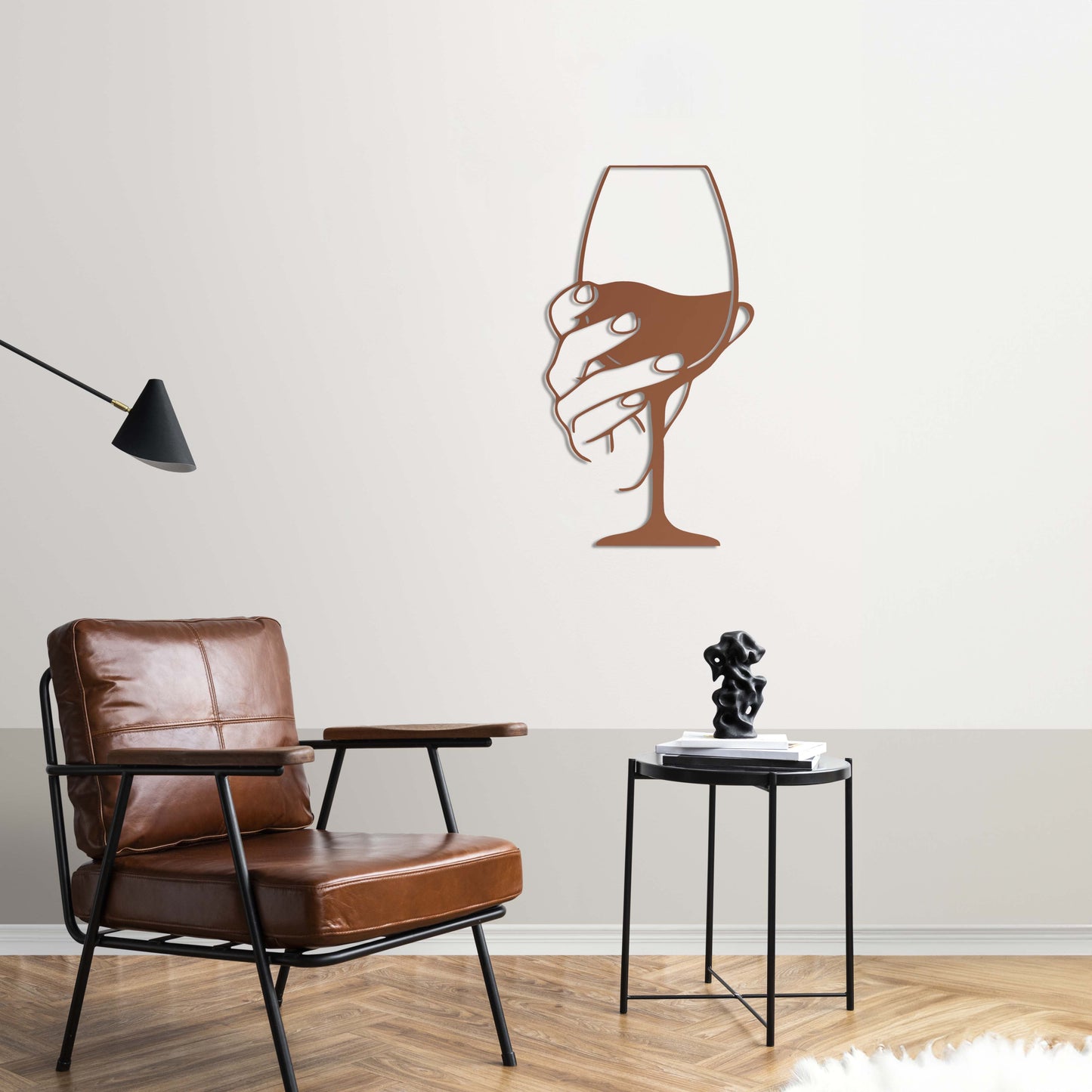 A Glass of Indifference Metal Painting