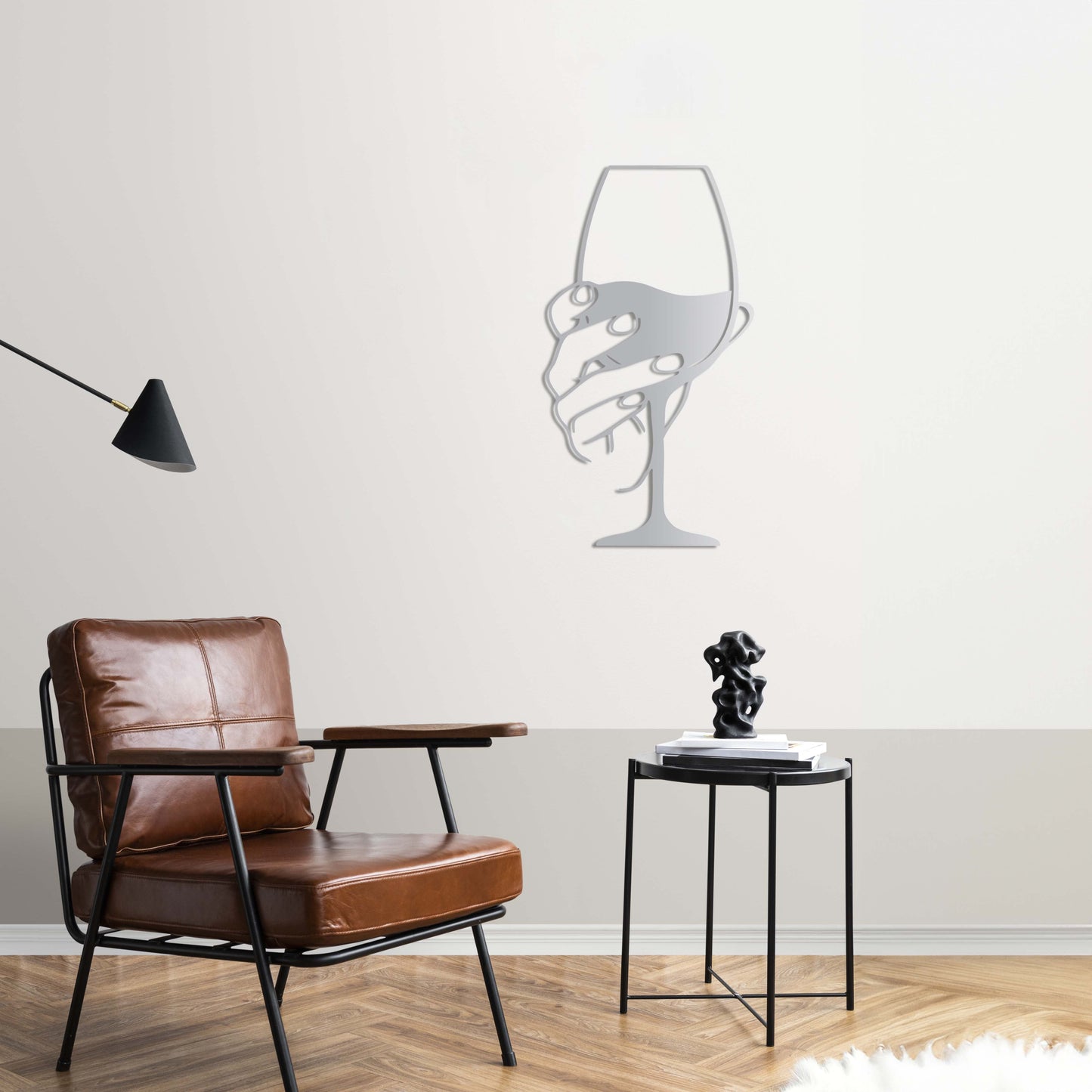A Glass of Indifference Metal Painting