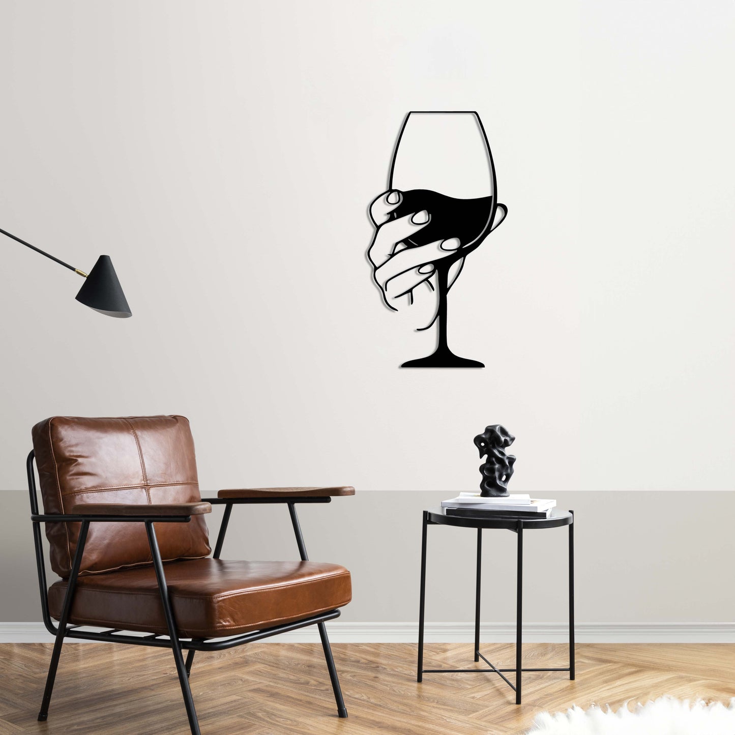 A Glass of Indifference Metal Painting