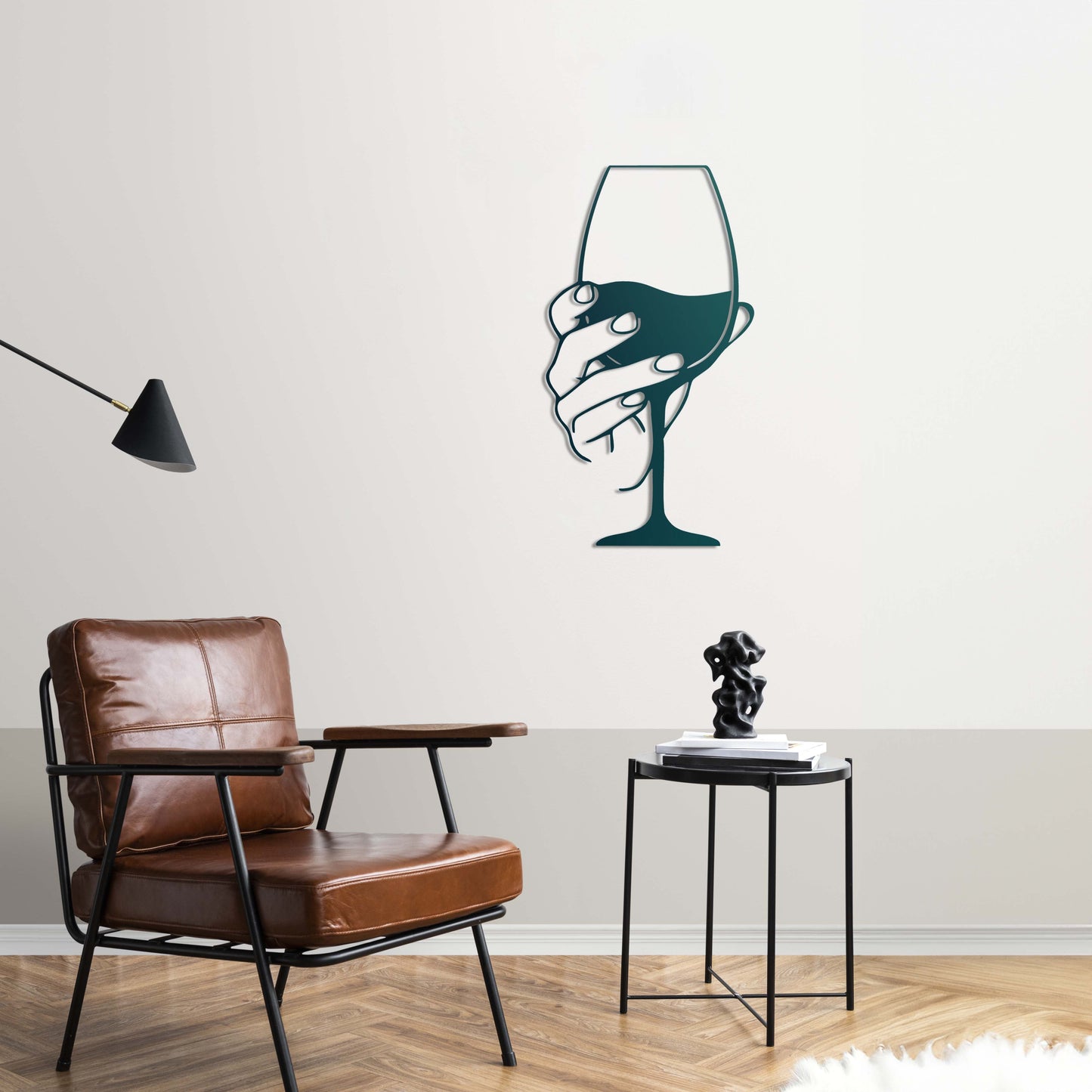 A Glass of Indifference Metal Painting