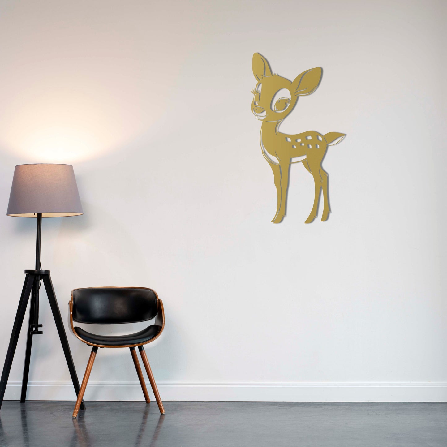 Cute Baby Deer Metal Sign