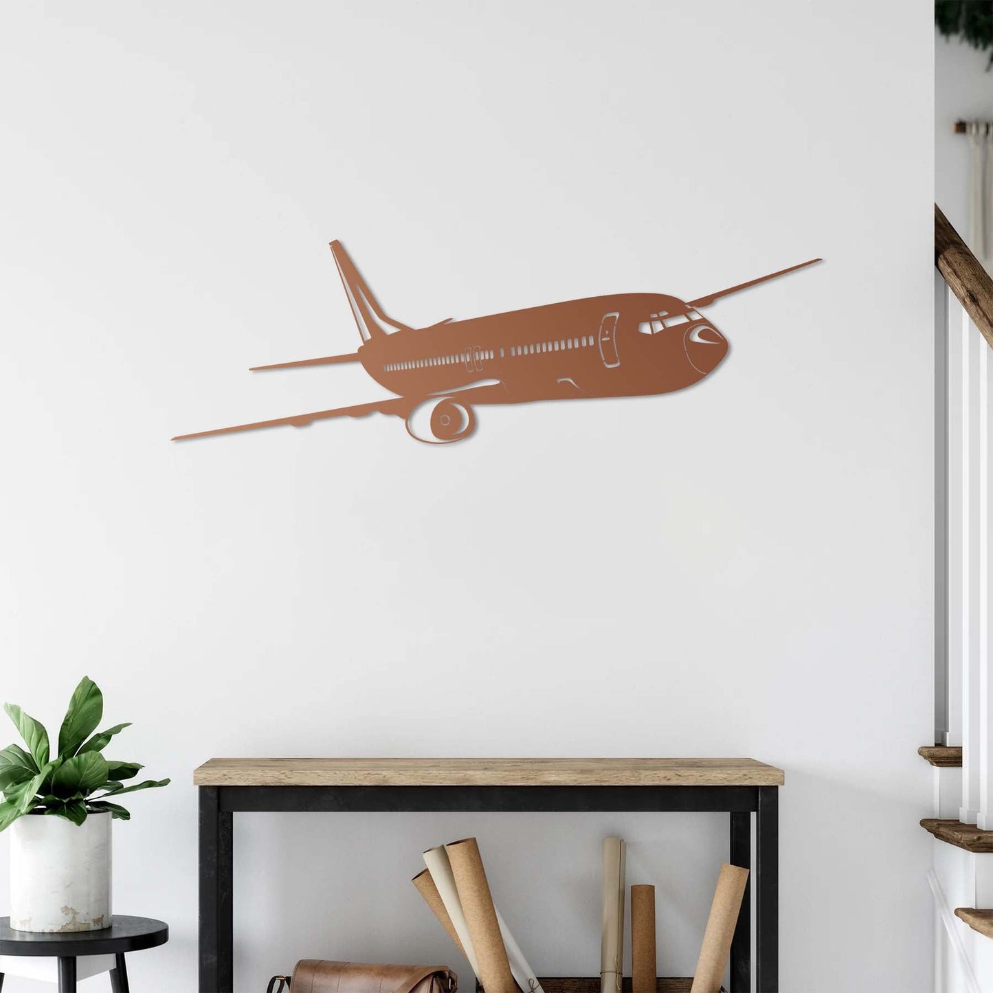 Uçak Boeing B737 – Metal Tablo