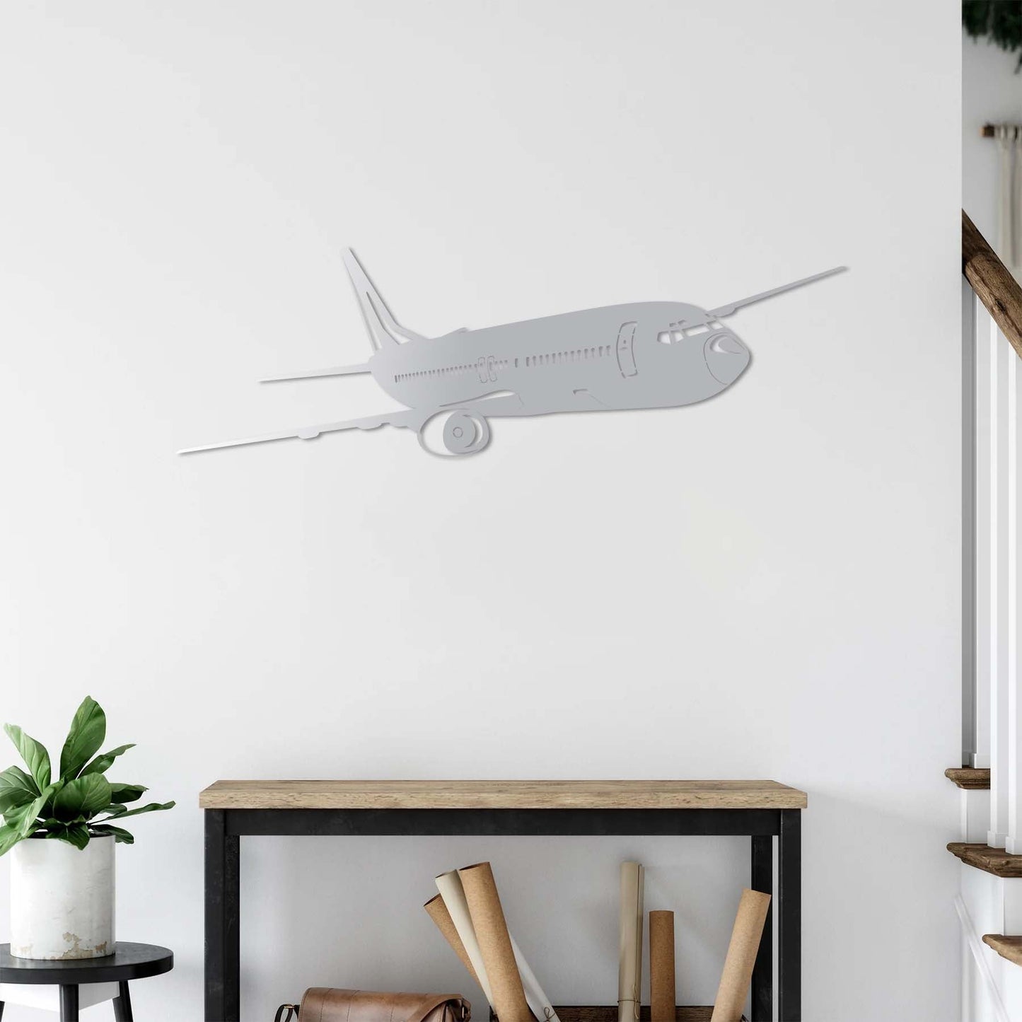 Uçak Boeing B737 – Metal Tablo