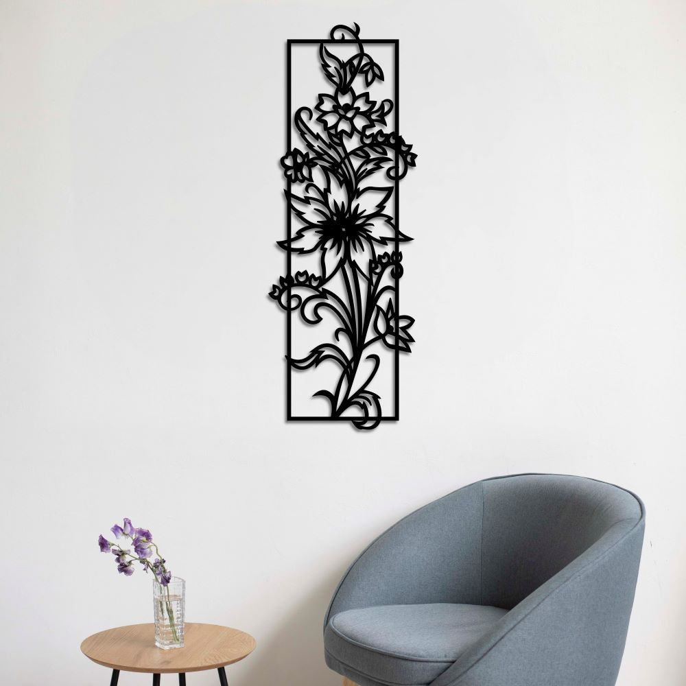 Flower of Elegance Metal Painting