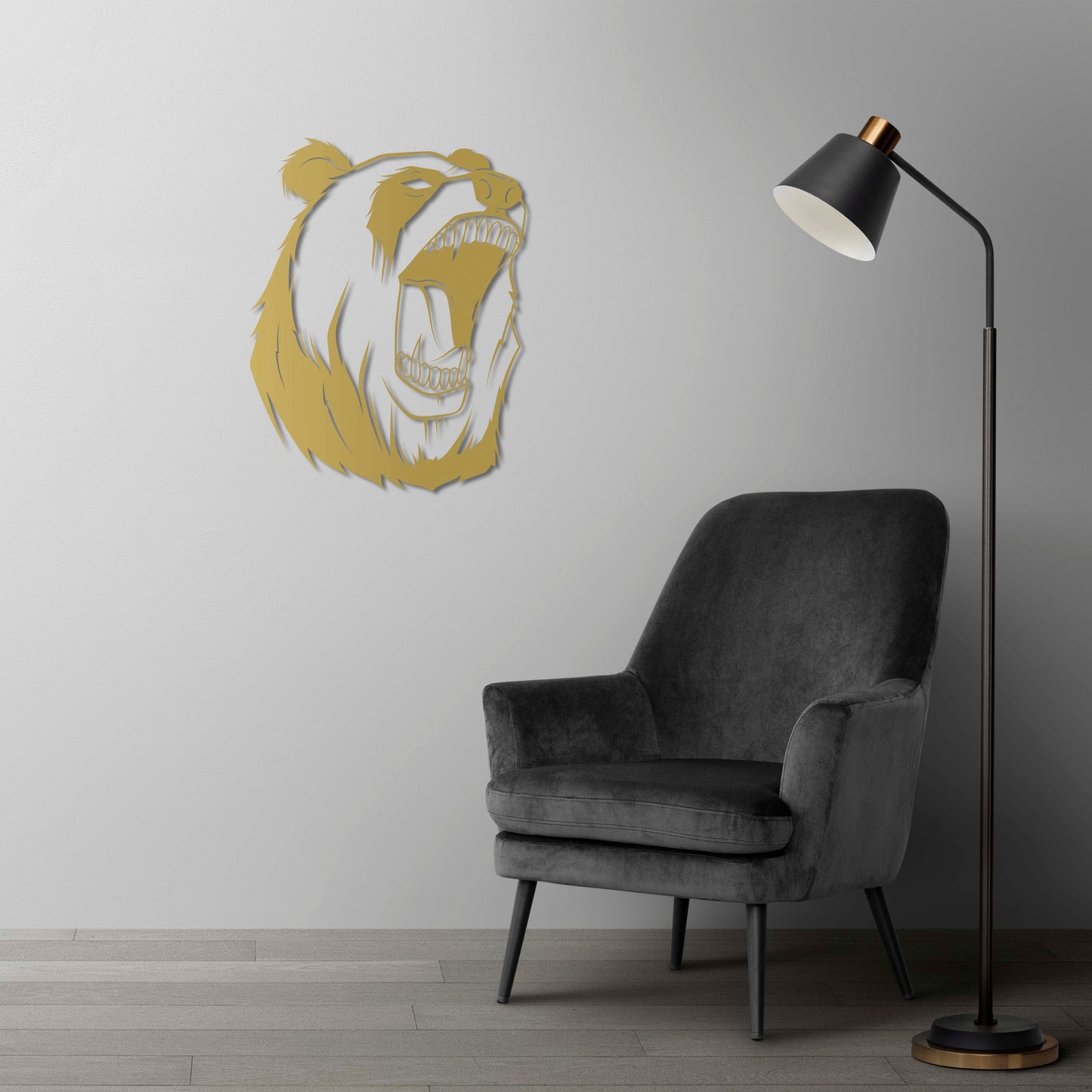Wild Spirit Panda Metal Painting