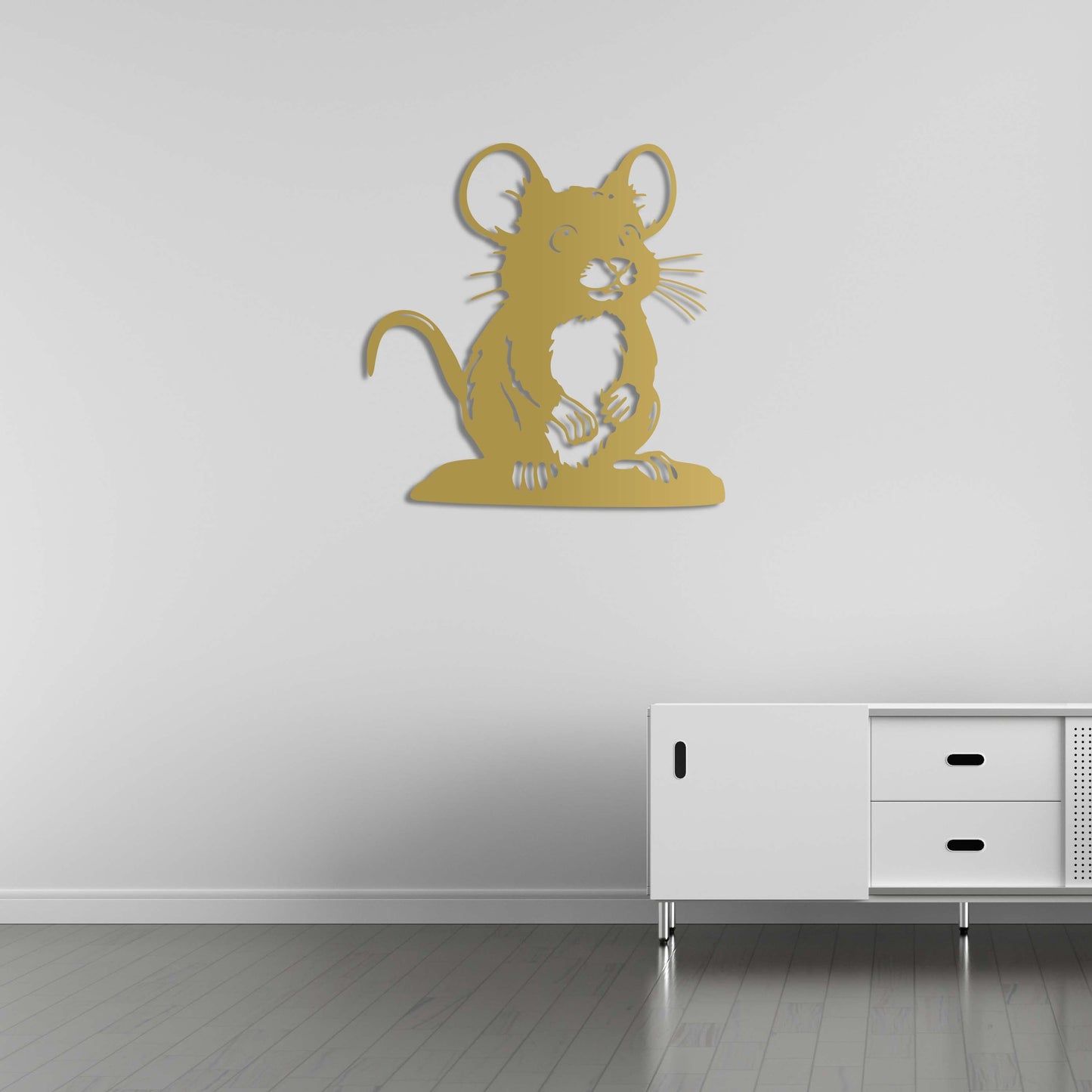 Naughty Mouse Metal Painting