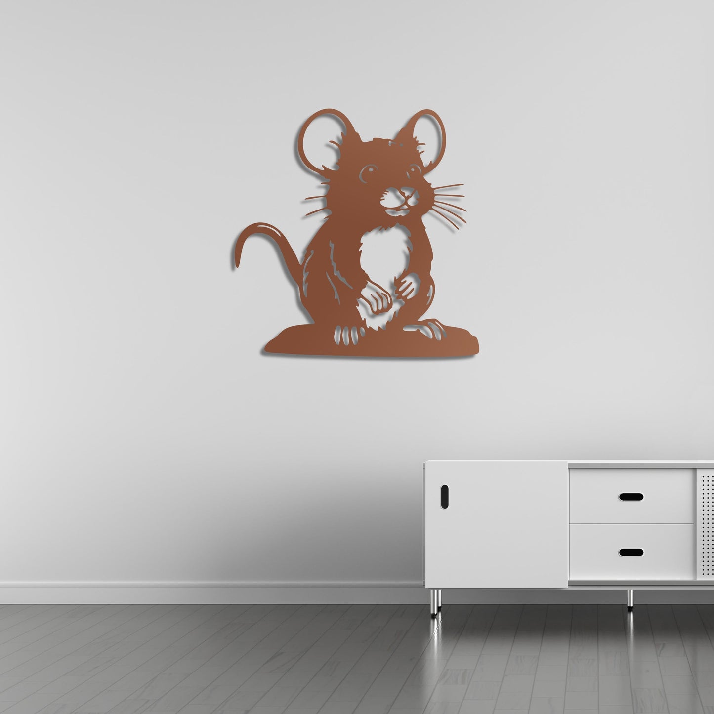 Naughty Mouse Metal Painting