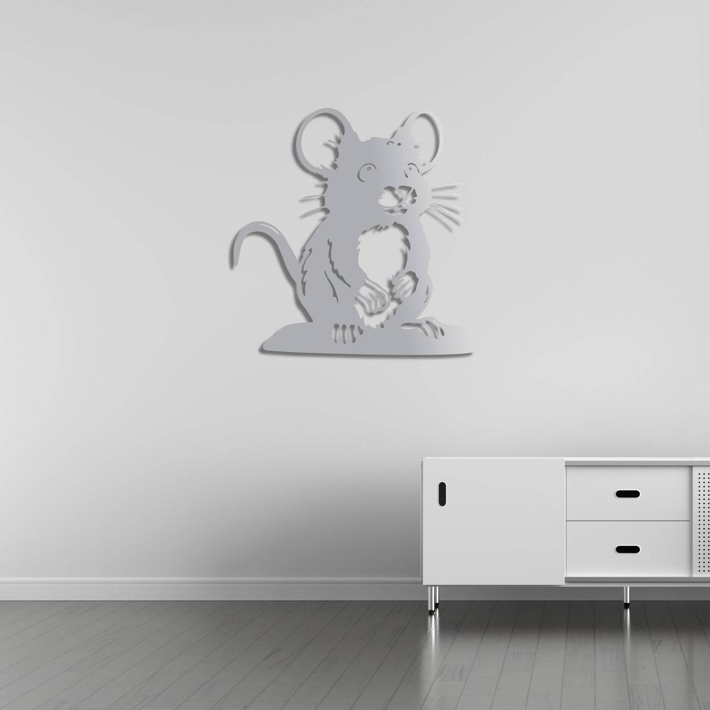 Naughty Mouse Metal Painting