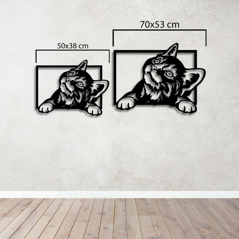 Yaramaz Kedi Metal Tablo