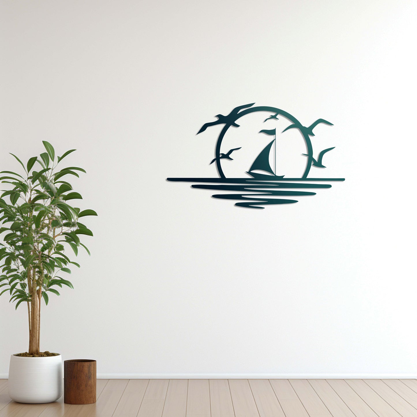 Peace Coming with the Wind Metal Painting