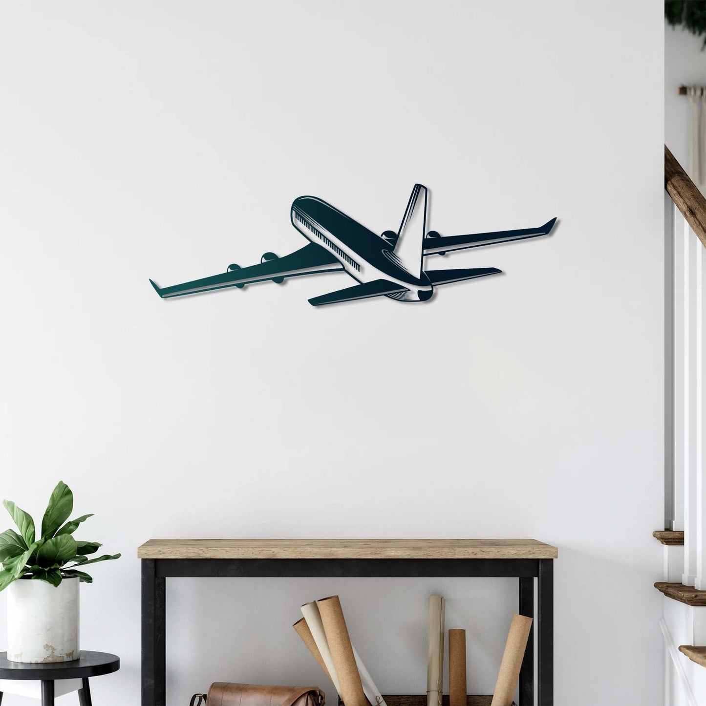 Passenger Plane – Metal Painting