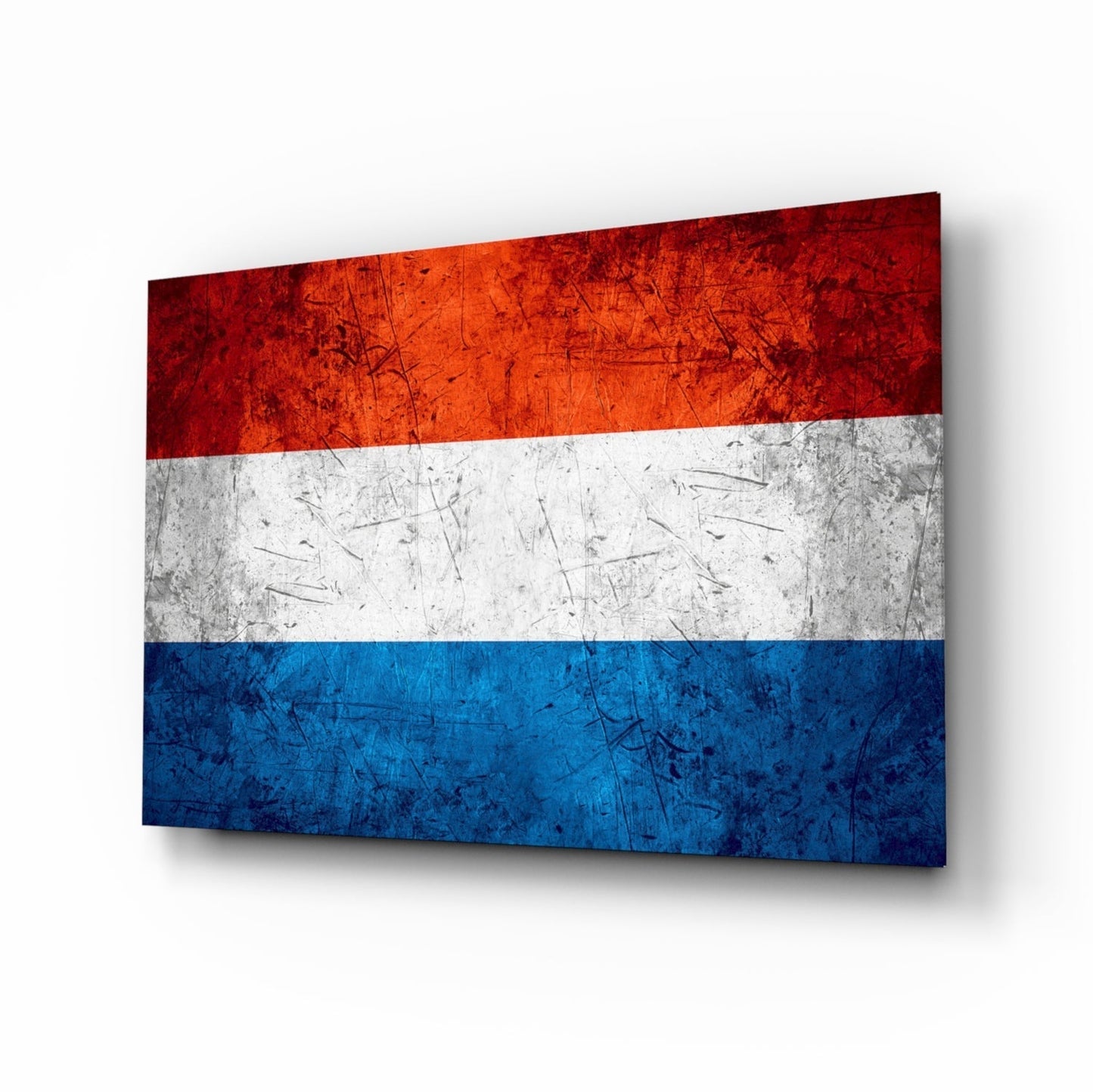 Hollanda Bayrağı Cam Tablo