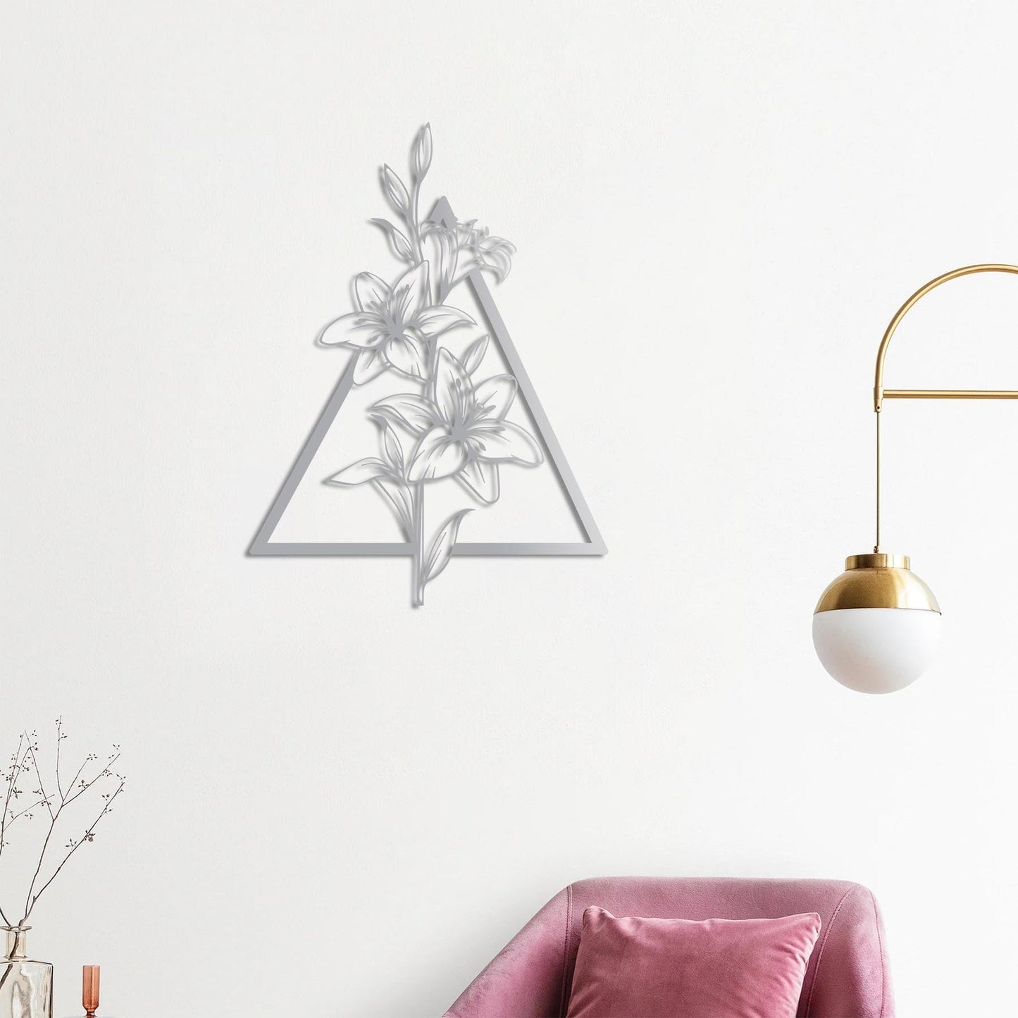 Zambaklar Metal Tablo