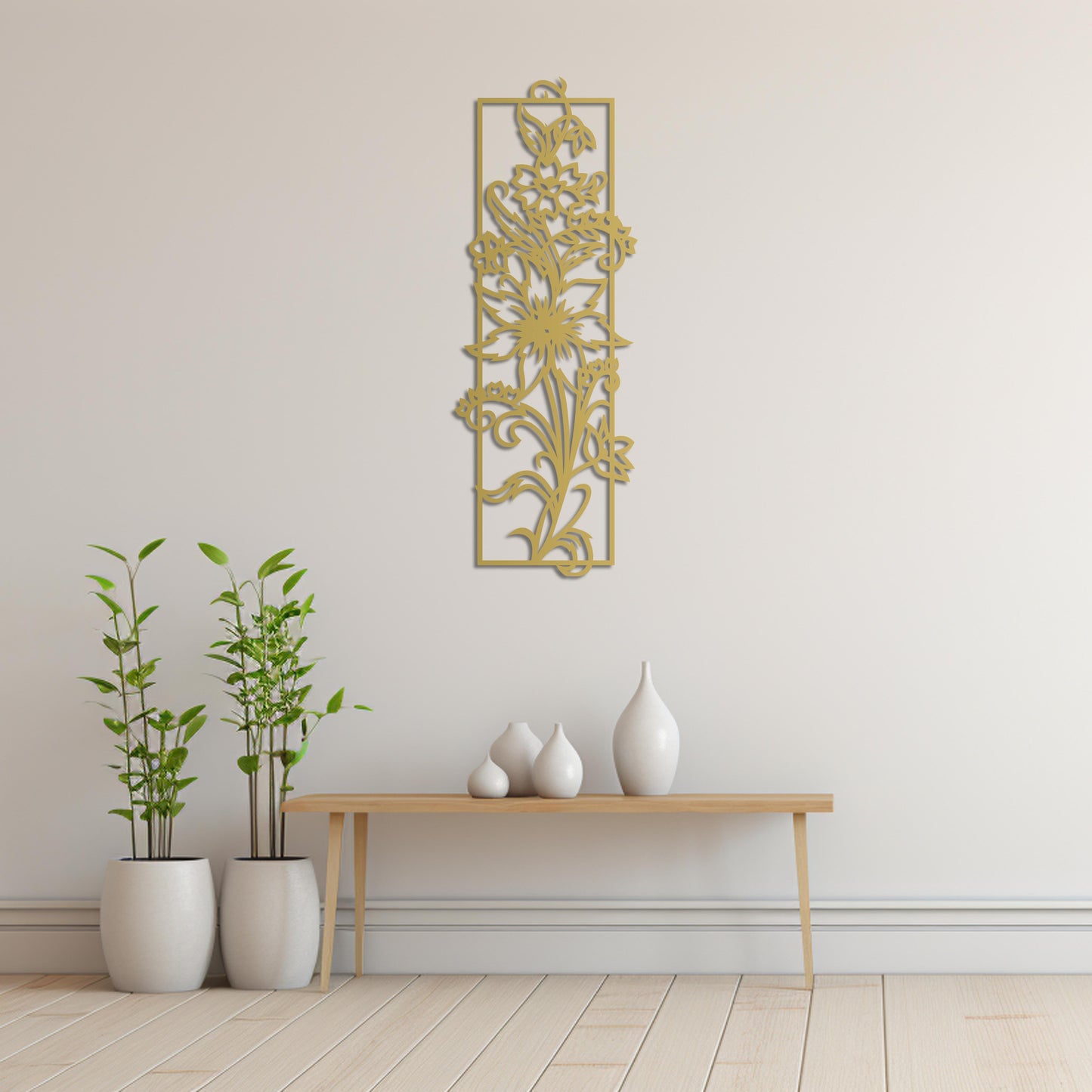 Flower of Elegance Metal Painting