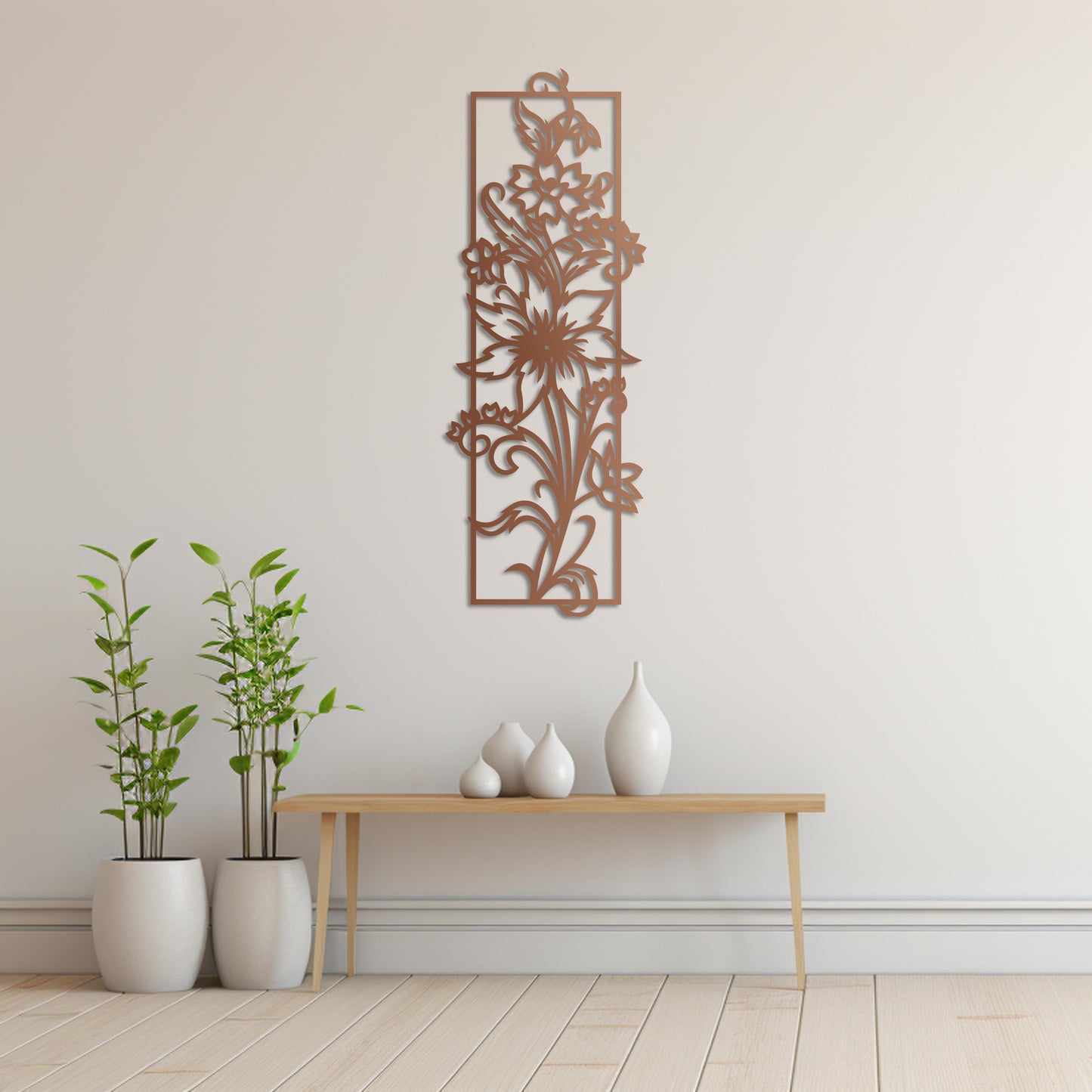 Flower of Elegance Metal Painting