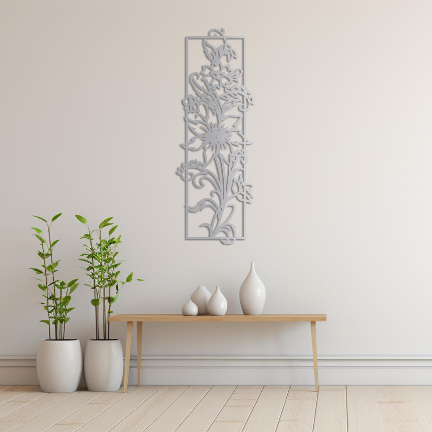 Flower of Elegance Metal Painting