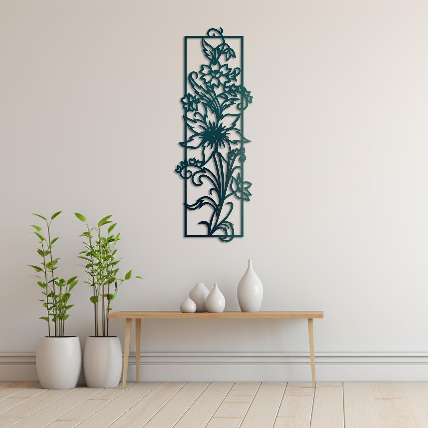 Flower of Elegance Metal Painting