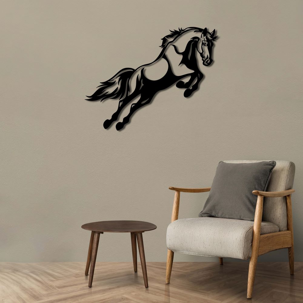 Free Spirited Horse Metal Painting