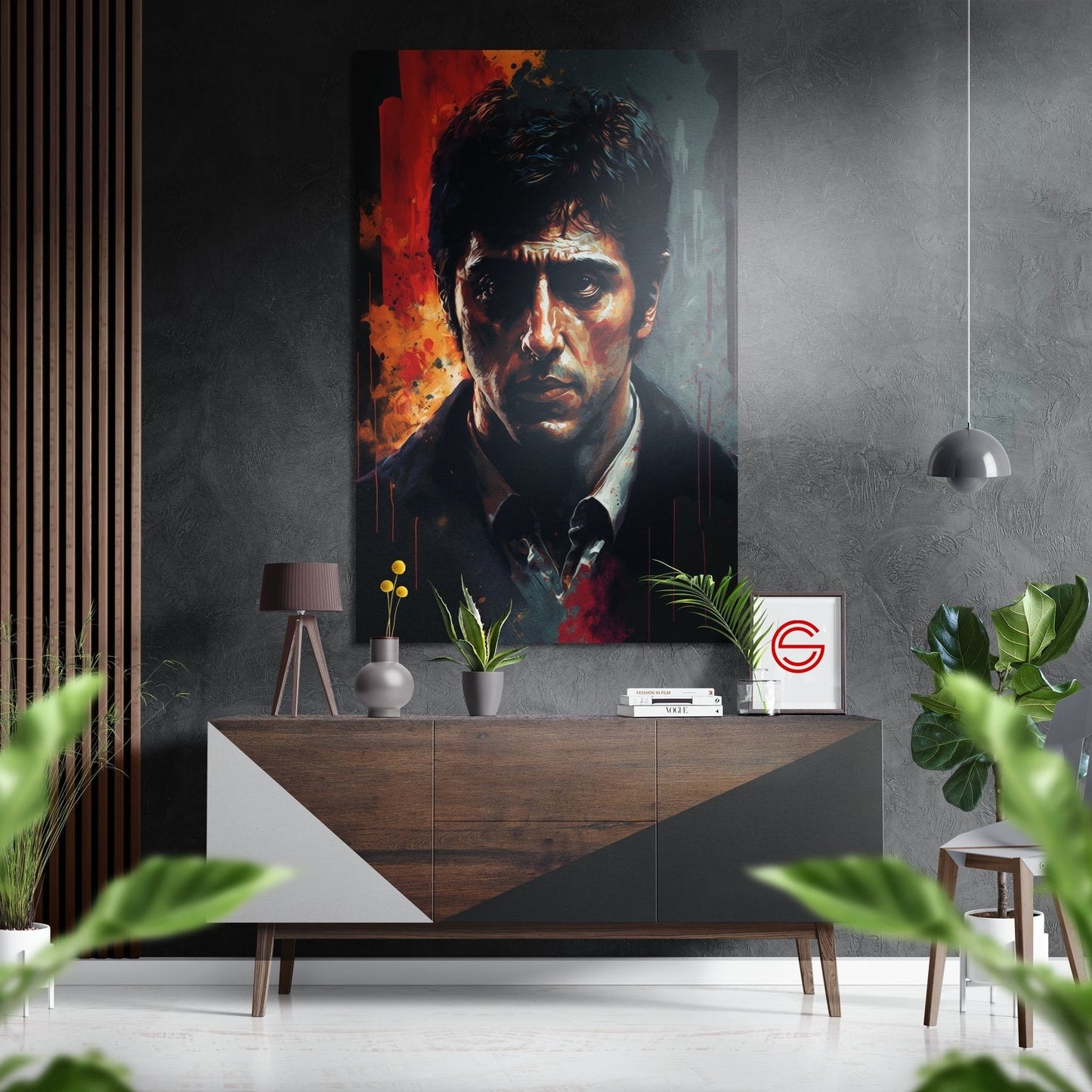 Al Pacino Fırçalı Metalik Alu-Dibond