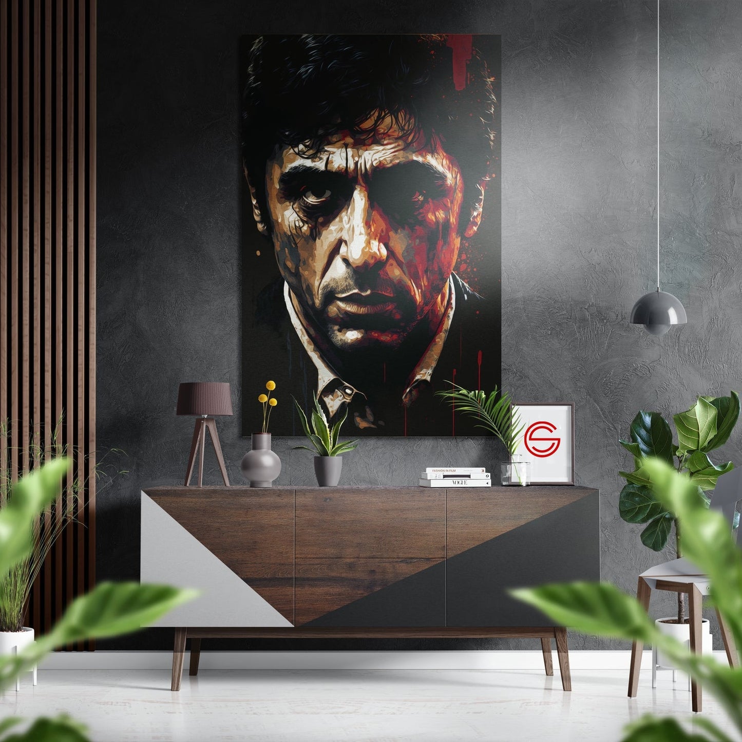 Al Pacino Fırçalı Metalik Alu-Dibond