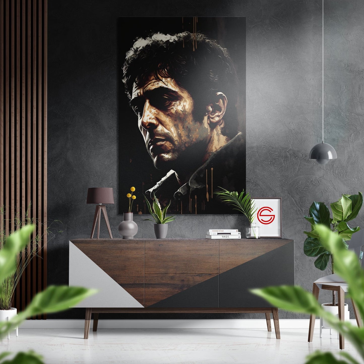 Al Pacino Fırçalı Metalik Alu-Dibond
