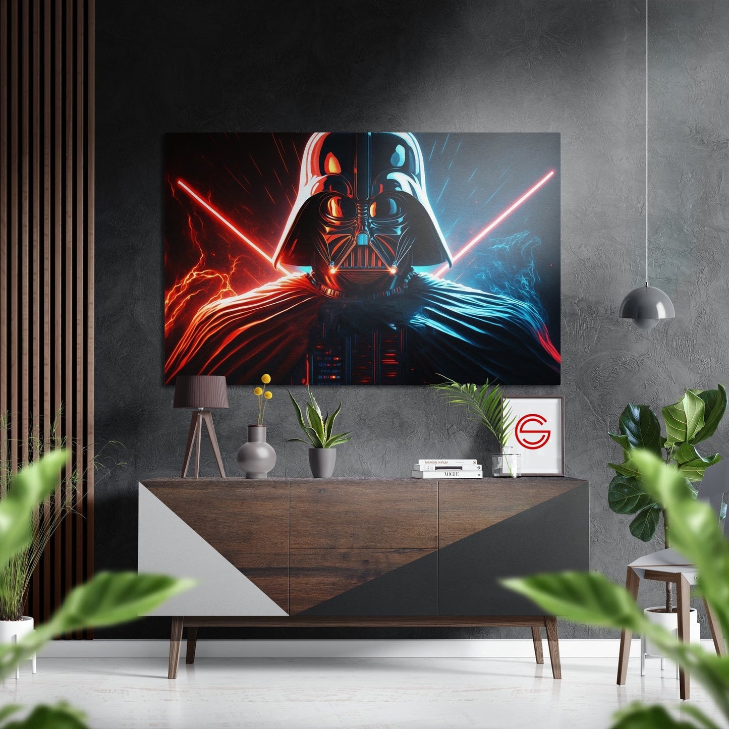 Darth Wader Fırçalı Metalik Alu-Dibond
