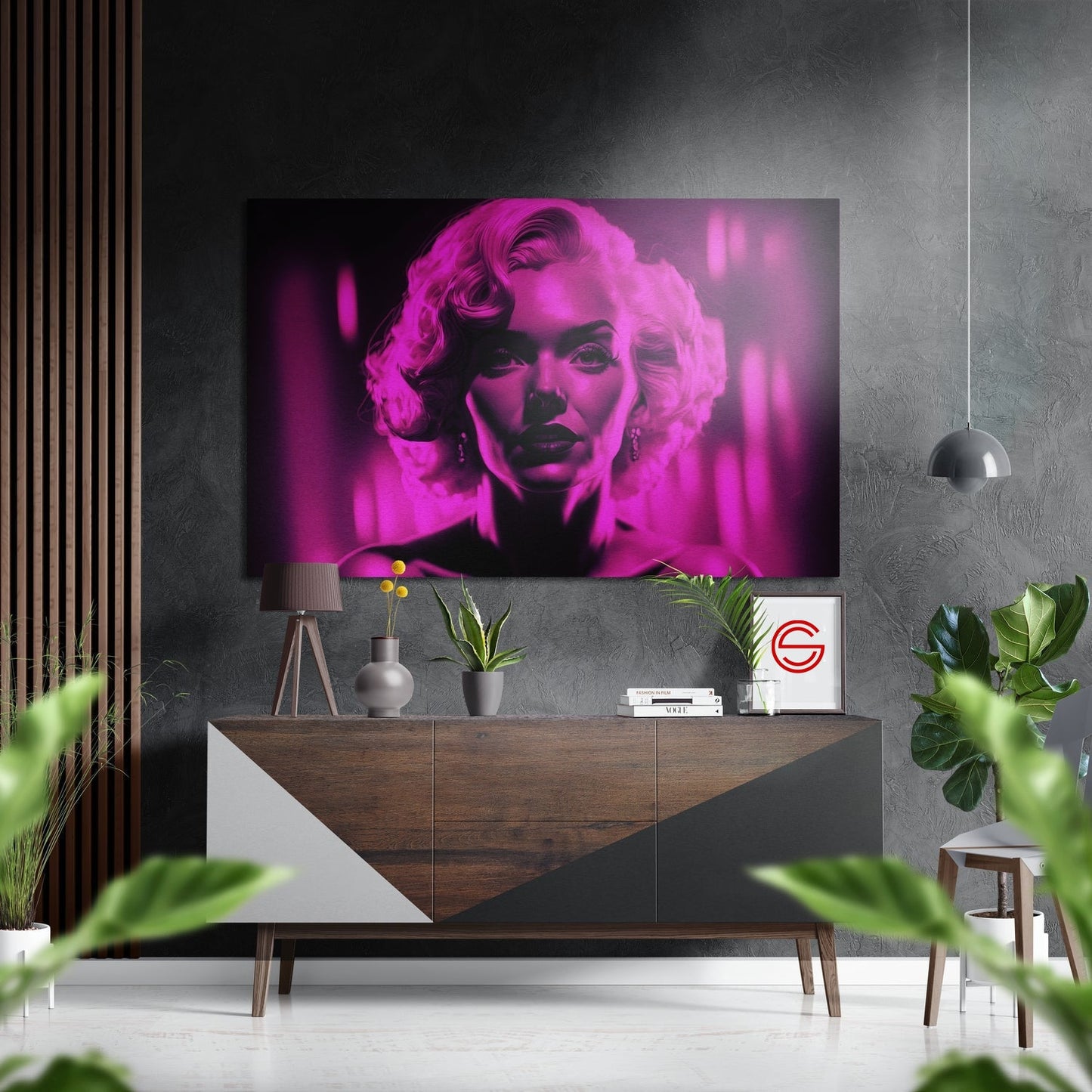 Marilyn Monroe Fırçalı Metalik Alu-Dibond