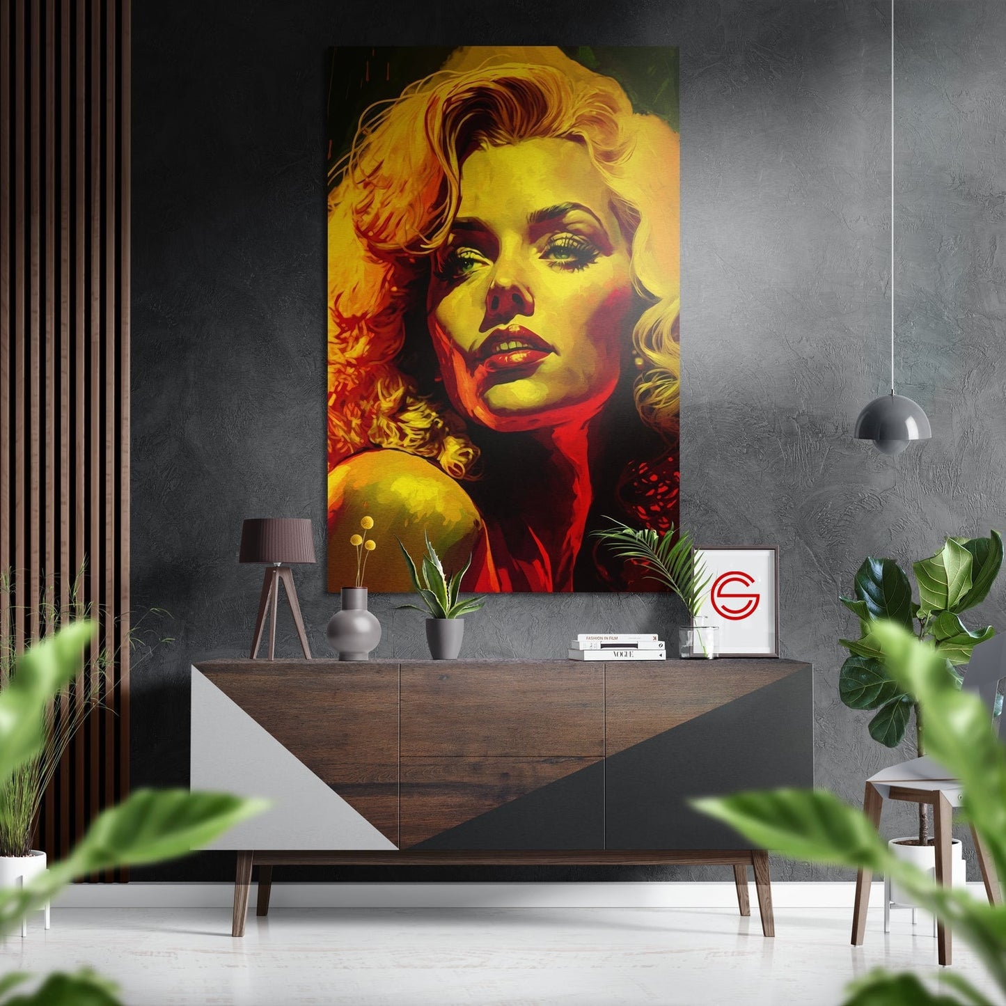 Marilyn Monroe Fırçalı Metalik Alu-Dibond