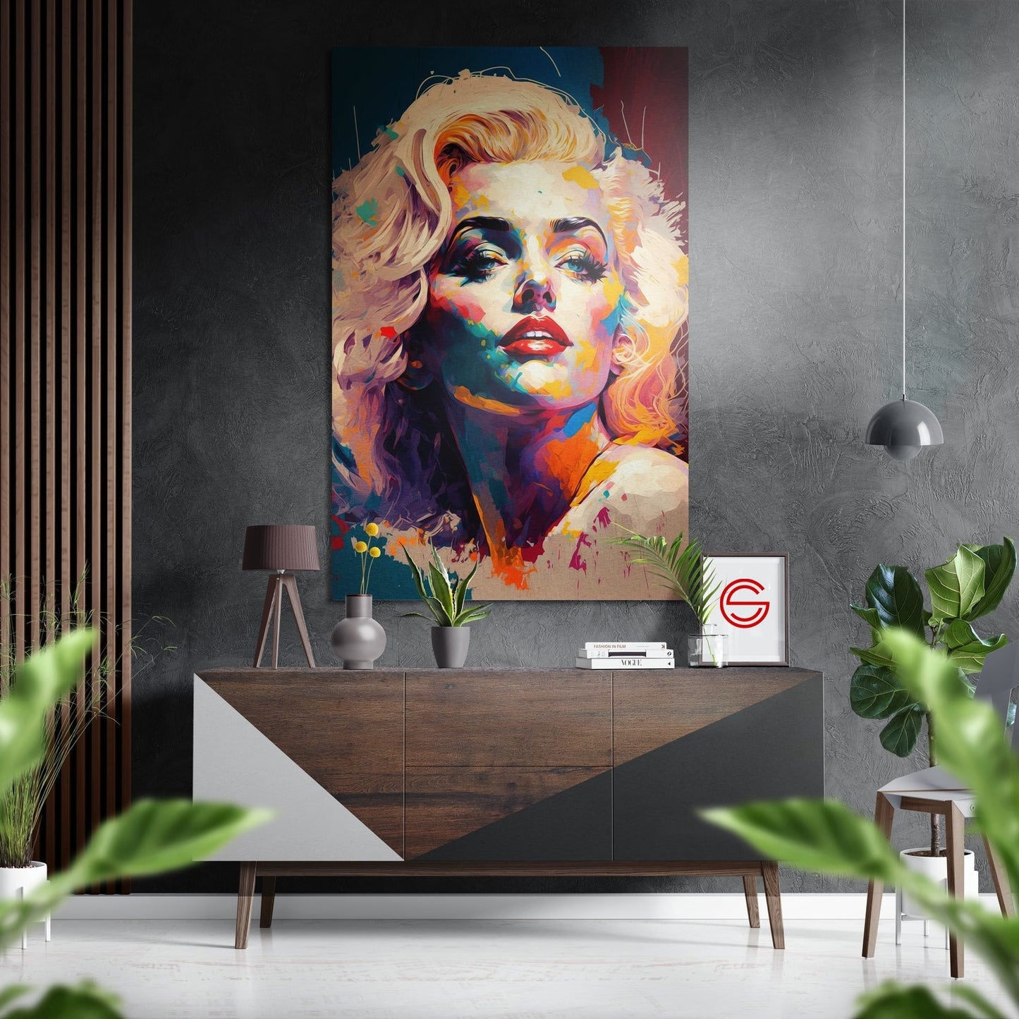 Marilyn Monroe Fırçalı Metalik Alu-Dibond
