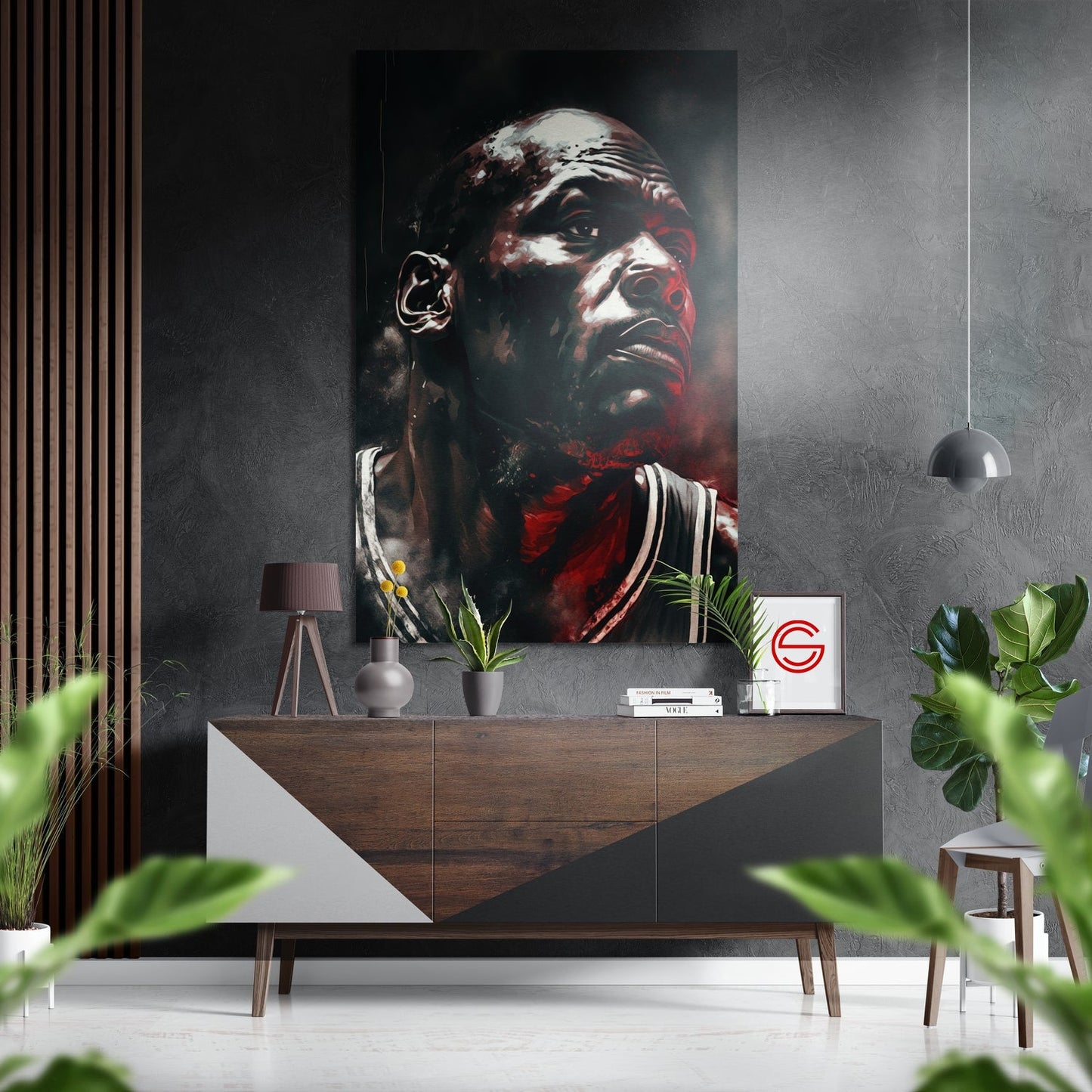 Michael Jordan Fırçalı Metalik Alu-Dibond