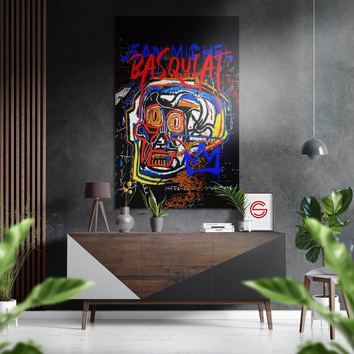 Basquiat Fırçalı Metalik Alu-Dibond