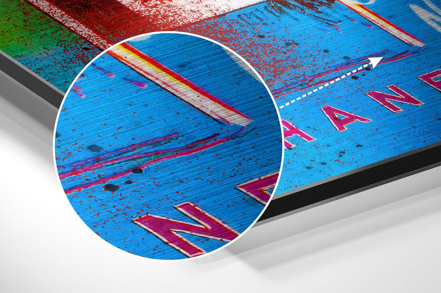 Andy Warhol Fırçalı Metalik Alu-Dibond