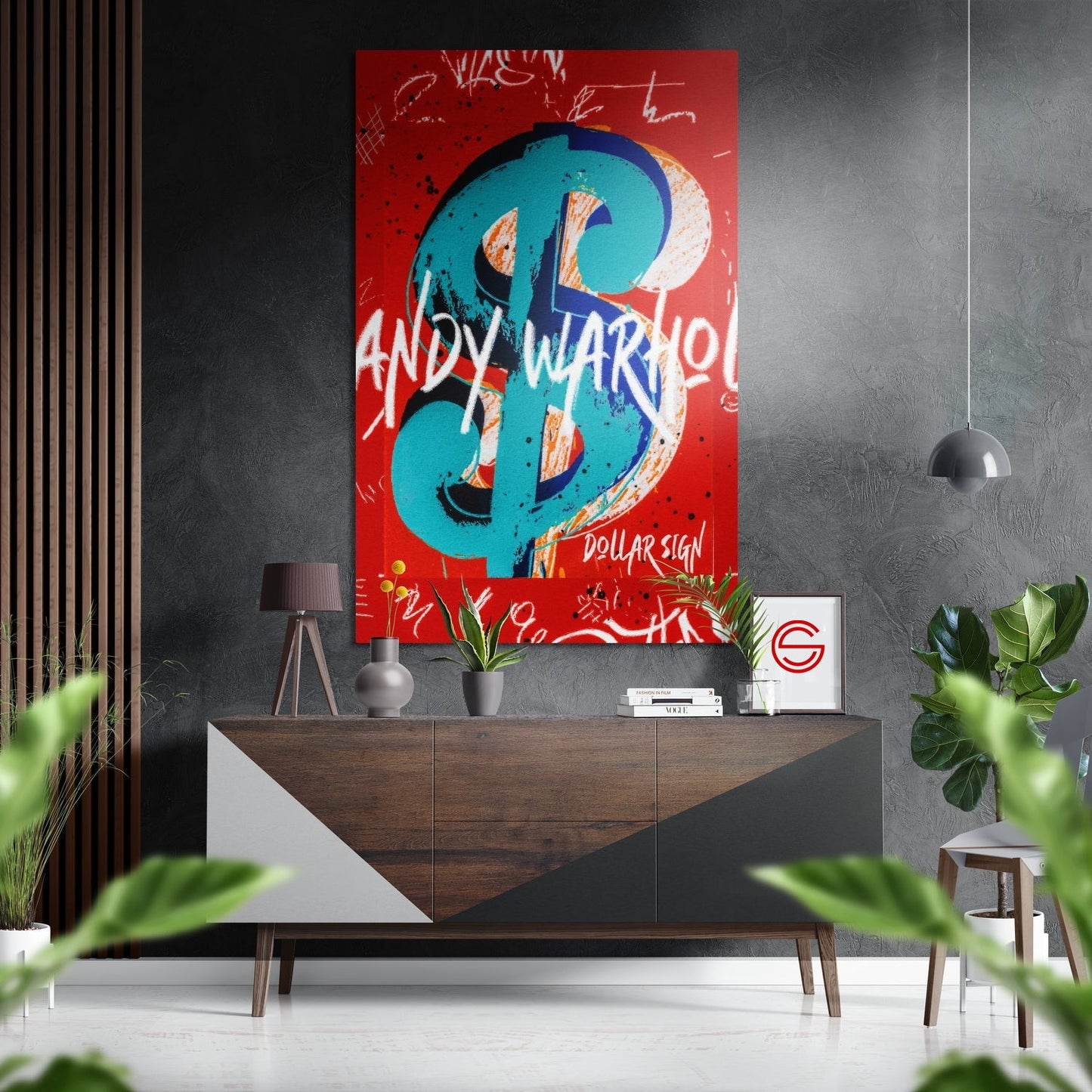Andy Warhol Fırçalı Metalik Alu-Dibond