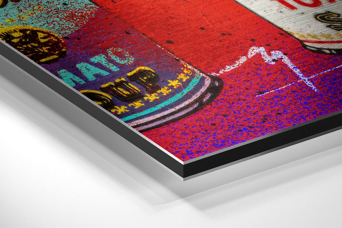 Andy Warhol Fırçalı Metalik Alu-Dibond