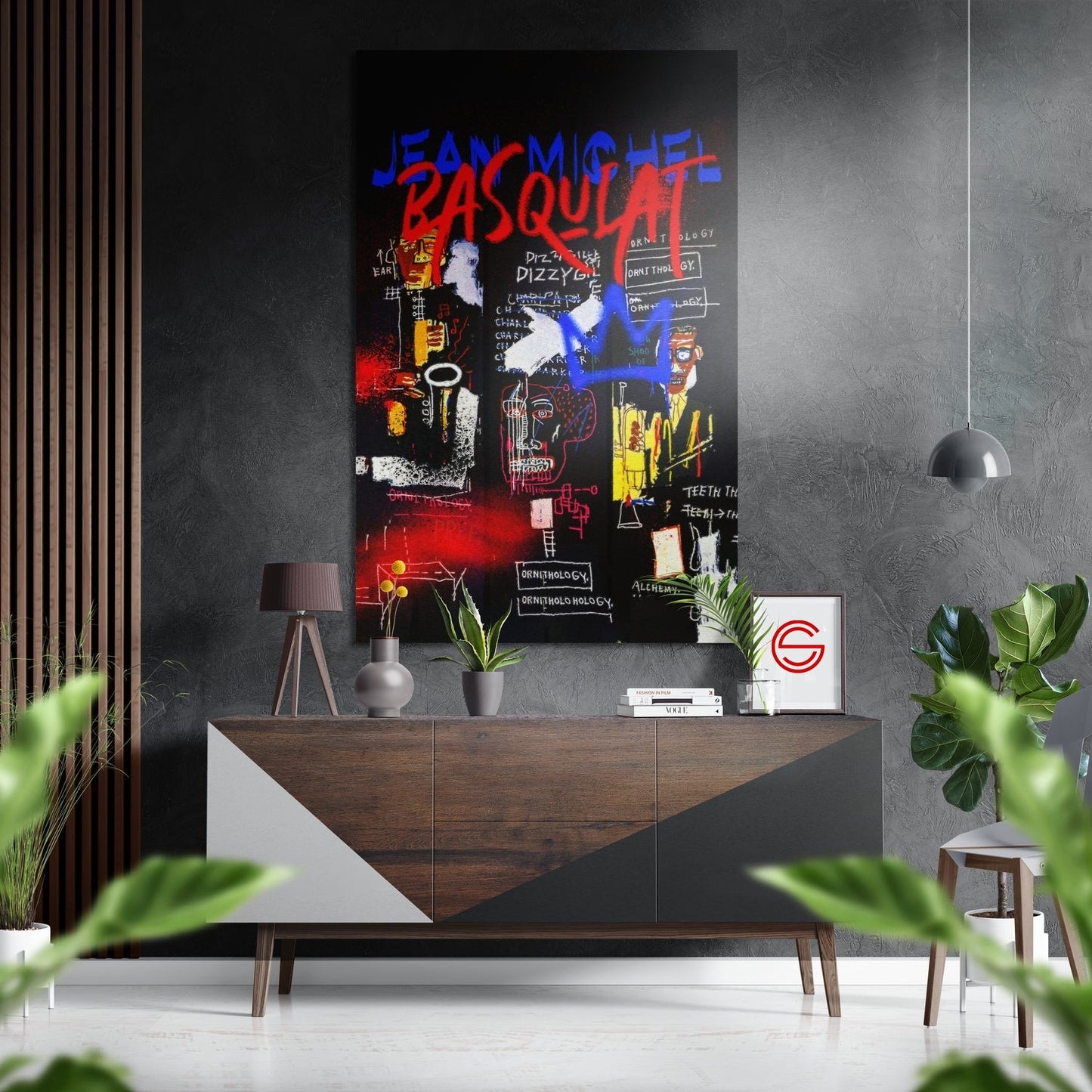 Basquiat Fırçalı Metalik Alu-Dibond