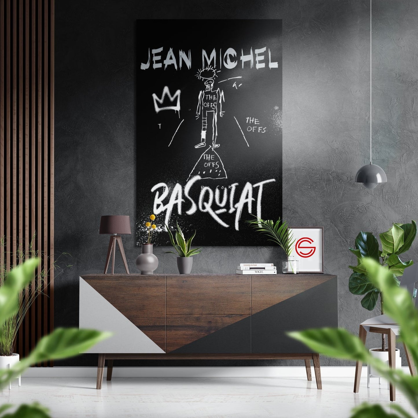 Basquiat Fırçalı Metalik Alu-Dibond