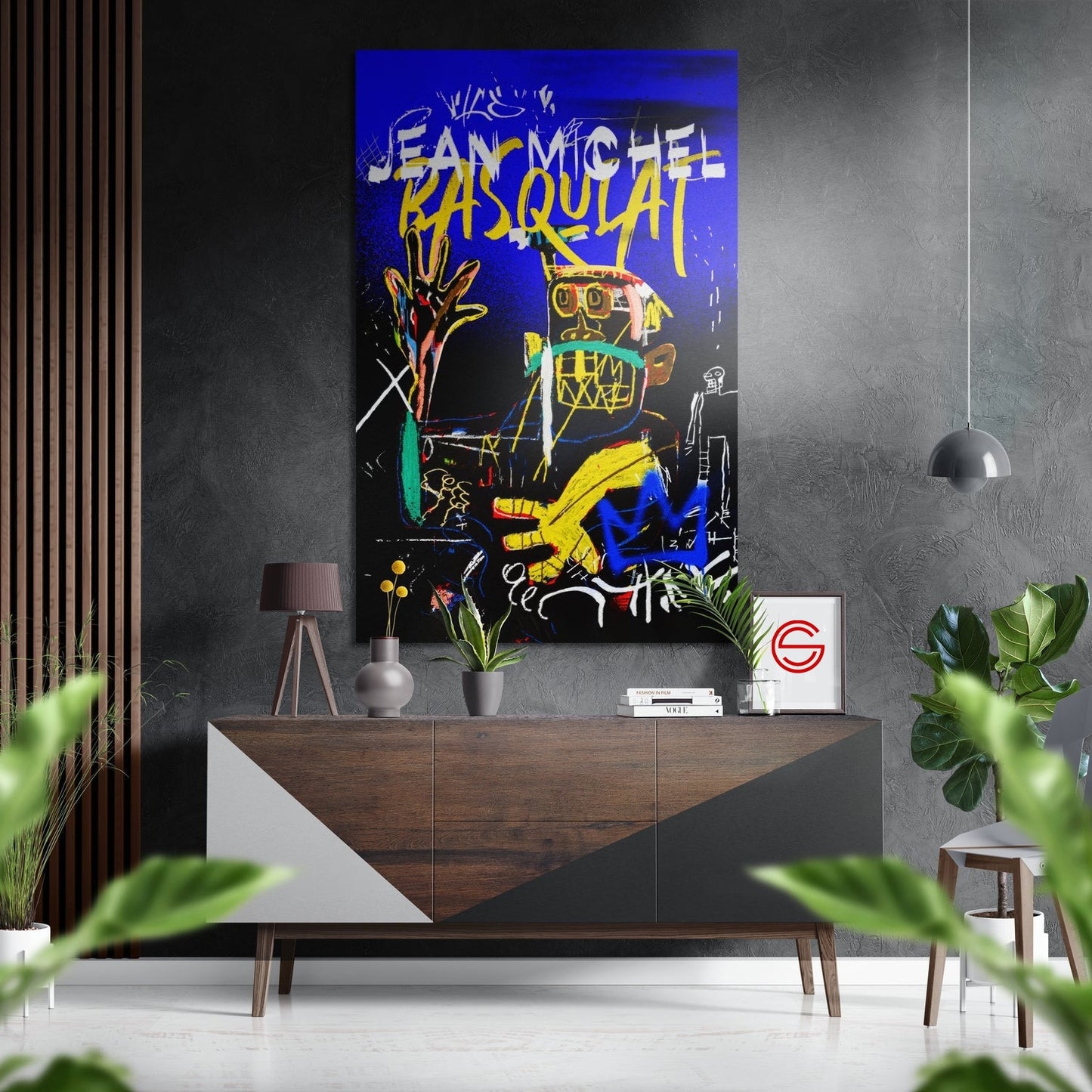 Basquiat Fırçalı Metalik Alu-Dibond